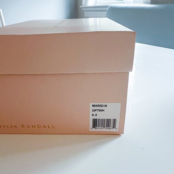 NWT LOEFFLER RANDALL Napa Bow Stiletto Slide Sandals Optic White - Picture 6 of 9